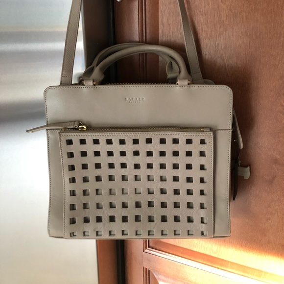 radley taupe handbag